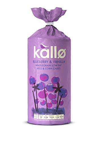 Kallo Blueberry & Vanilla Corn & Rice Cakes 131g - £1.25/£1.13 Subscribe and Save @ Amazon