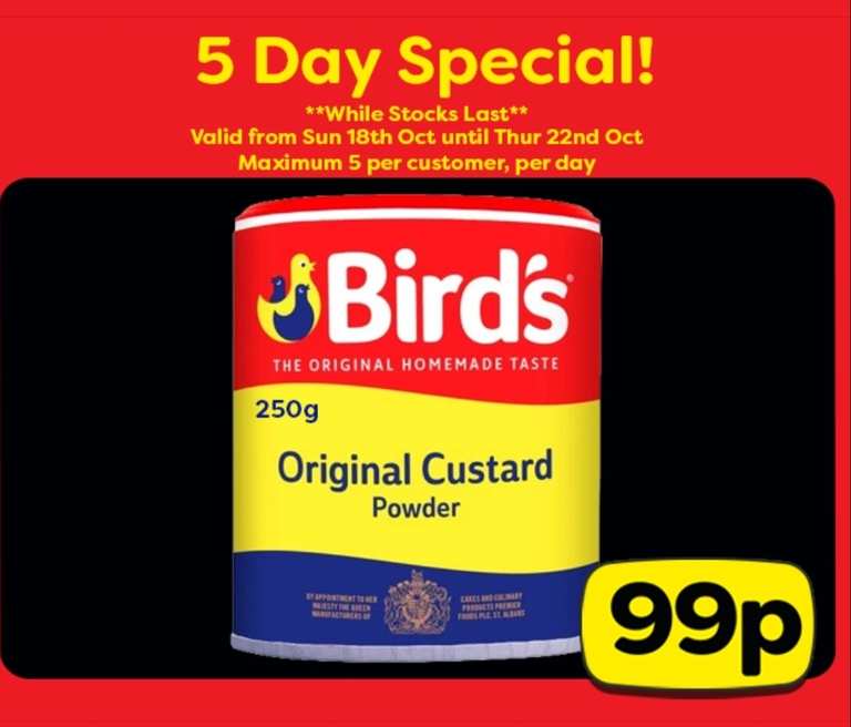 Bird's Original Custard Powder 250g