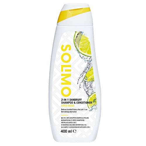 6x 400ml Solimo 2-in-1 Dandruff Hair Shampoo & Conditioner - Citrus Energy £9.03 / £8.58 via sub and save or £6.77 with 20% voucher @ Amazon