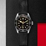 TUDOR Black Bay Leather Black Bezel Men's Watch Plus Choice Of Free Gift - £275 Gift Voucher or WOLF Watch Winder