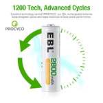 EBL AA Rechargeable Batteries 2800mAh Ni-MH Batteries - £10.04 Prime Exclusive Sold by EBL UK Online-retailer @ Amazon
