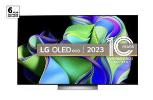 LG OLED55C34LA 55 inch OLED evo 4K Ultra HD HDR Smart TV Freeview Play Freesat