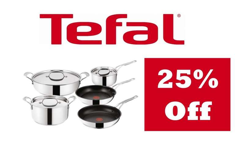 25% off all non-clearance items with discount code at Tefal