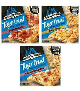 Chicago Town Tiger Crust Double Pepperoni Pizza 320G / Cheese Medley Pizza 305G / Cheesy Ham & Bacon 315G - £1.50 @ Morrisons