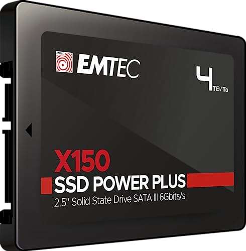 EMTEC 4TB X150 SATA SSD Power Plus - £150.68 Dispatched and sold by Amazon EU @ Amazon