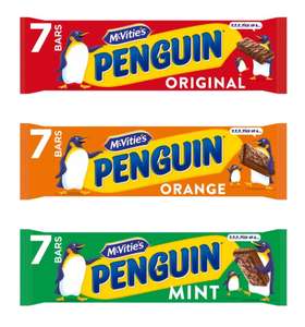 Mcvitie's Penguin Bars 7 Pack (Original / Orange / Mint)