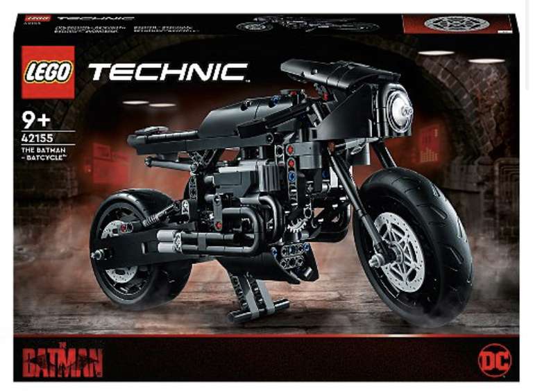 LEGO Technic The Batman - Batcycle Bike Set 42155 - Free Click and Collect