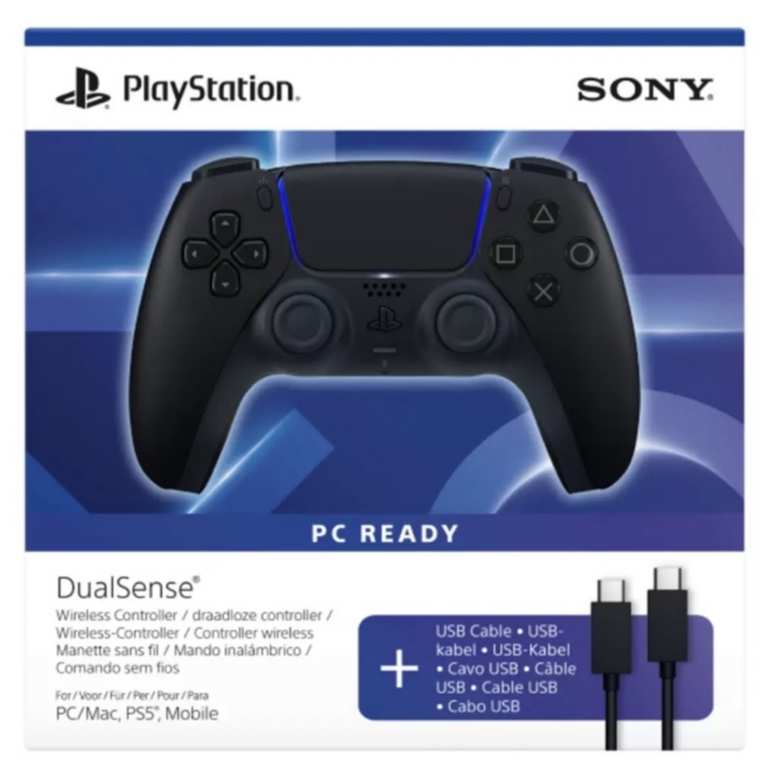 Sony DualSense PS5 & PC USB-C Wireless Controller - Midnight Black (£44.99 with marketing code) - Free C&C