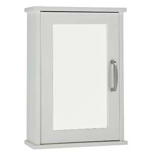 Tongue & Groove Mirrored Bathroom Cabinet - White £19 with Free Click & collect From Argos
