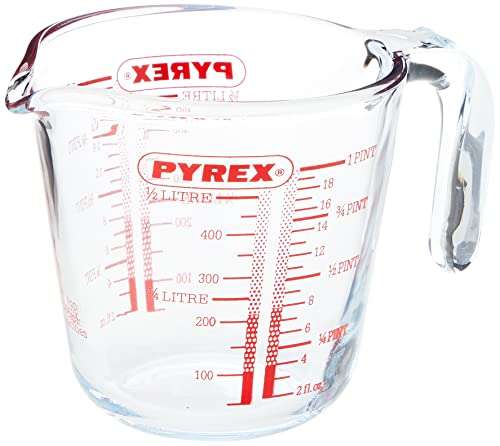 Pyrex Measuring Jug 500ml | Capacity 568ml / 20 ounce | P586 - £4.50 @ Amazon