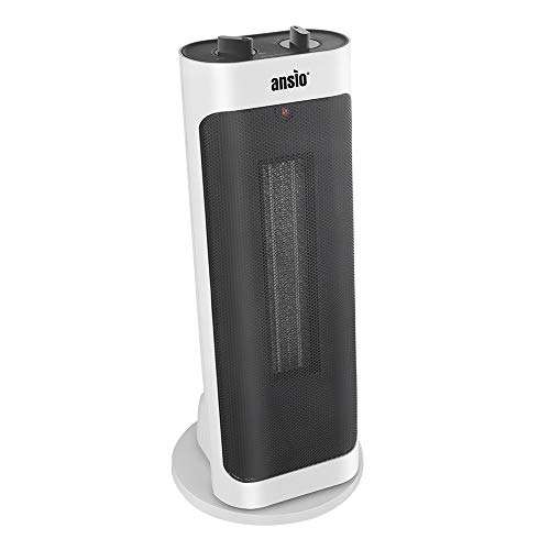 ANSIO Heater Portable Oscillating 2000 Watts PTC Ceramic Tower Heater, 2 year warranty, £34.77 Sold by ANSIO Direct and Fulfilled by Amazon