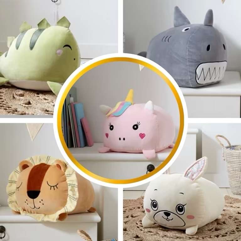 Cuddle Creatures Plush Toys - 12-20" - Dino / Shark / Bunny / Lion / Unicorn (Free C&C)