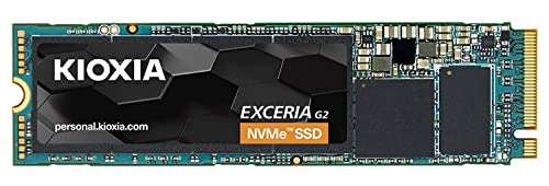 1TB - Kioxia EXCERIA G2 PCIe Gen 3 x4 NVMe SSD - 2100MB/s, 3D TLC, 1GB Dram Cache - £43.98 @ Amazon
