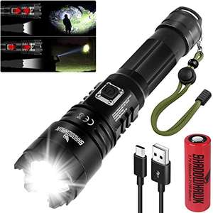 LED 12,000 Lumens Rechargeable Torch - £18.49 (with Voucher) - Sold by Apxakaly / Fulfilled by Amazon @ Amazon