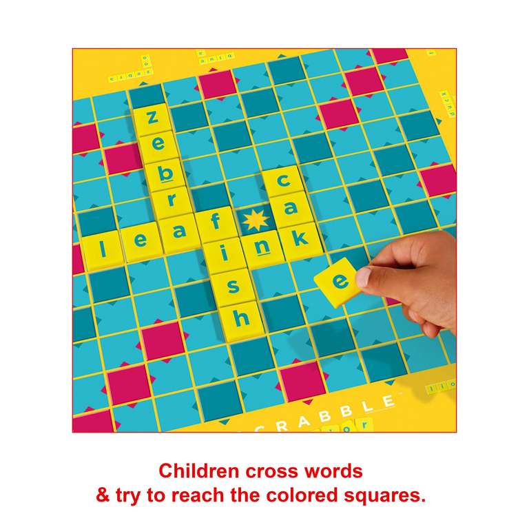Mattel Games Scrabble Junior - Crossword Board Game