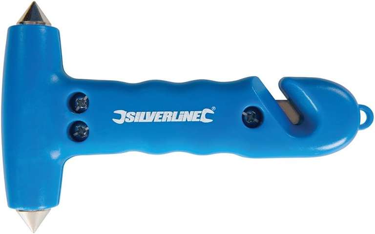 Silverline 395235 Emergency Hammer and Belt Cutter ,150mm