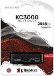 Kingston KC3000 PCIe 4.0 NVMe M.2 2TB SSD ( 7000 MBps read / 7000 MBps write / PS5 )