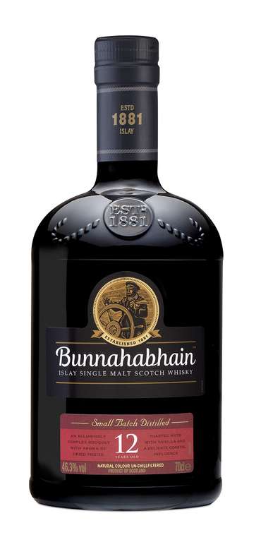 Bunnahabhain 12 Year Old Islay Single Malt Scotch Whisky, 70 cl | Sherry Finish - £35.72 with 5% S&S