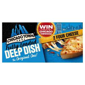 Chicago Town Fully Loaded Deep Dish 2 Pizzas 3 packs for £3 (Pepperoni, Cheese, Mega Meaty and Ham & pineapple) 3 for £3 @ Iceland