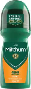 Mitchum Men 48HR Protection Roll-On Deodorant & Antiperspirant, Sport, 100ml - Or £2.07 With S&S