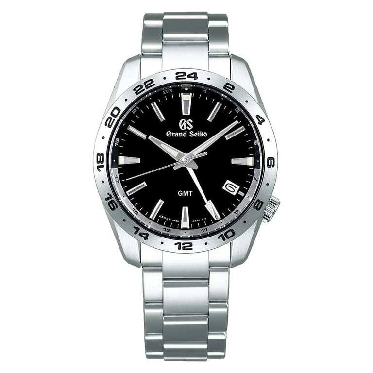Grand Seiko Sport Quartz 39mm Black Dial Bracelet Watch SBGN027G
