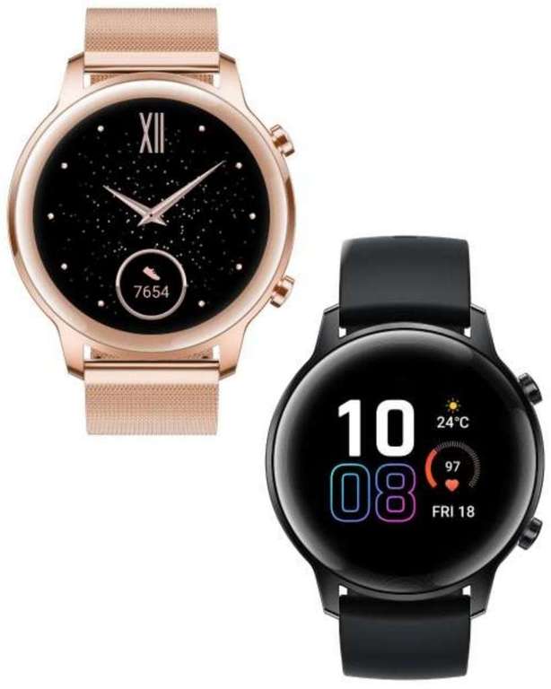 HONOR MagicWatch 2 42mm Sakura Gold / Agate Black Smart Watch - With Code