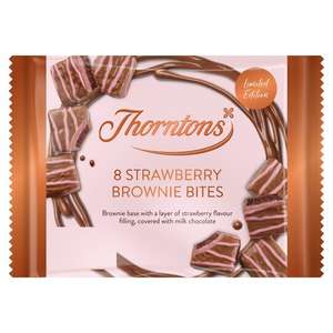 Thorntons 8 Pack Strawberry Brownie Bites 37p @ Tesco