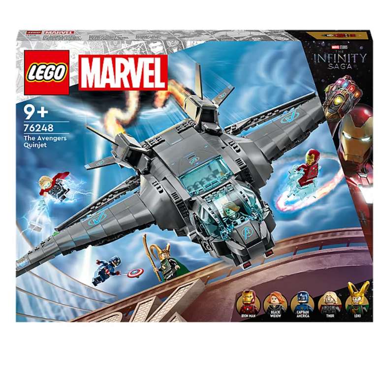 LEGO Marvel The Avengers Quinjet Building Toy 76248 £67.50 @ George free click and collect