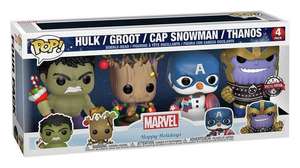 Marvel Funko POP Holiday Action Figure-Pack of 4 - £20 + Free Collection @ Argos