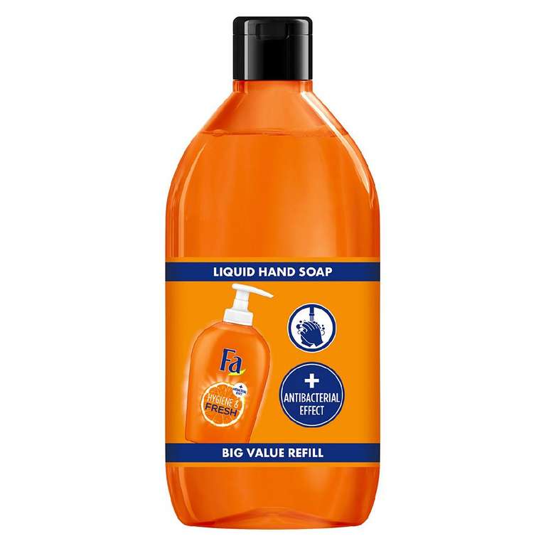 FREE Fa Liquid Hand Soap Hygiene and Fresh Orange 385ml + Derma hand wash instore @ Boots Windsor