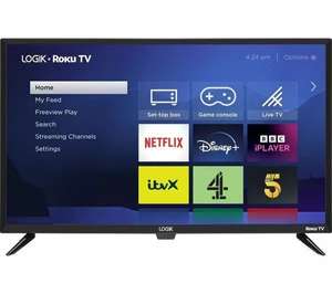 LOGIK L32RHE23 Roku TV 32" Smart HD Ready HDR LED TV - Damaged Box - Open: Never Used - Sold by Currys Clearance