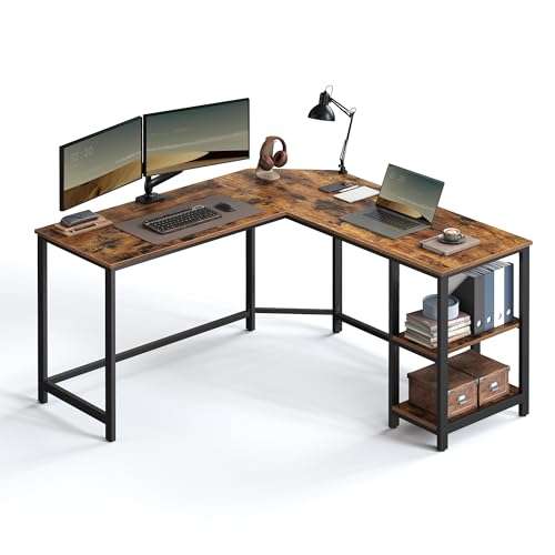 VASAGLE L-Shaped Computer Desk w//code