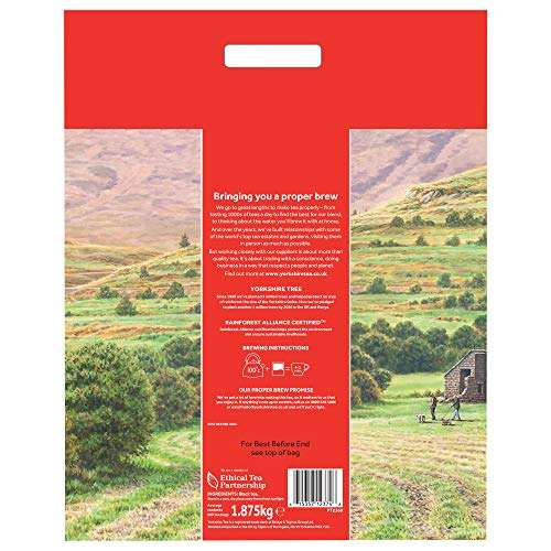 Yorkshire Tea Bags 1.875 Kg (600 tea bags) £14 or £12.60 subscribe & save @ Amazon