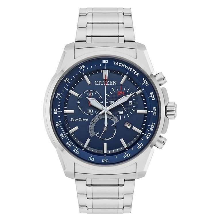 Citizen AT2370-55L Stainless Steel Eco-Drive Chronograph Watch - W38112
