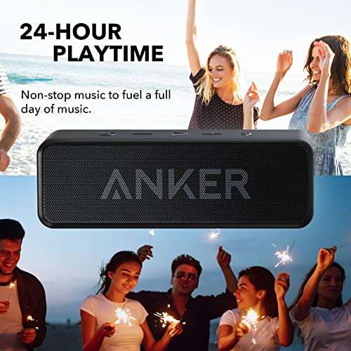 Anker Bluetooth Speaker, Anker Soundcore Upgraded Version with 24H Playtime  and IPX5 Waterproof Sold by AnkerDirect UK FBA