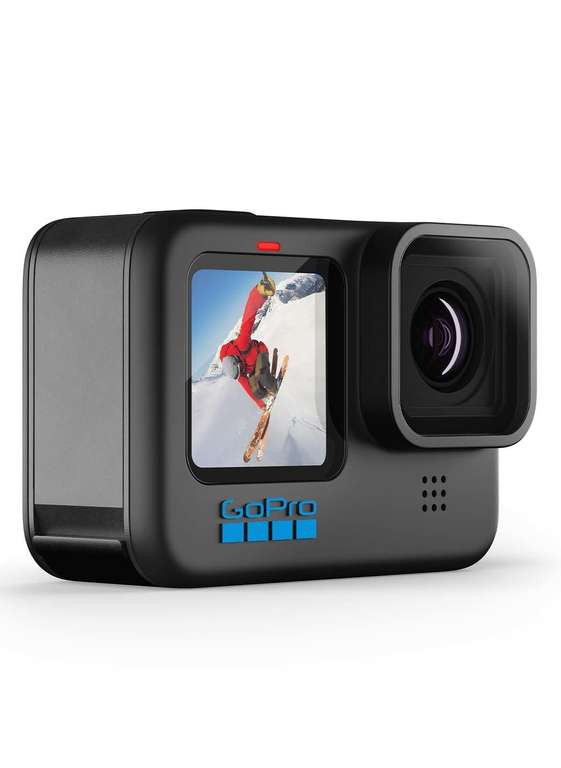GoPro HERO10 Black Waterproof Action Camera with Front LCD and Touch Back, 5.3K60 Ultra HD Video, 23MP Photos
