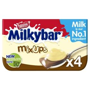 Milkybar Mixups White & Milk Chocolate Dessert 4x65g - £1.25 @ Asda