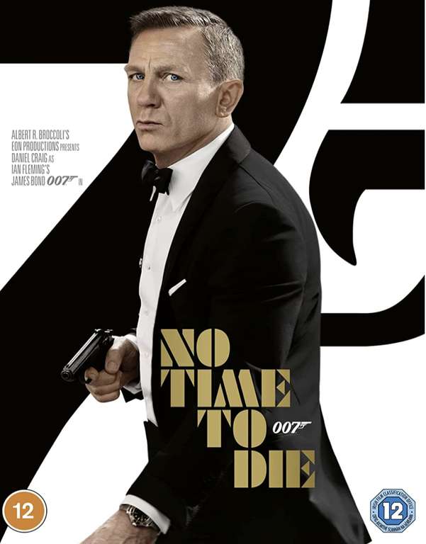 No Time To Die (James Bond) [2021] DVD £5 (Blu-ray £9.99) @ Amazon