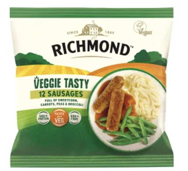 Richmond 12 Veggie Tasty Vegetarian Sausages 456g