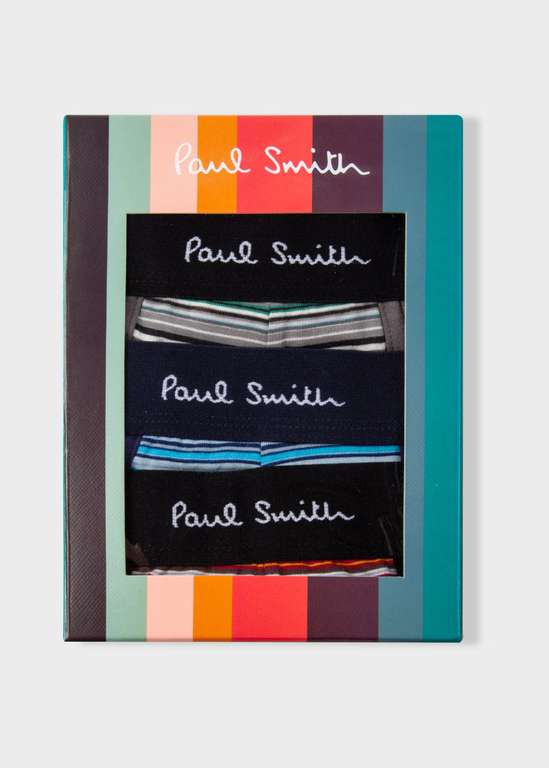 3 Pack - Paul Smith 'Signature Stripe' Low-Rise Boxer Briefs (S-XL) - £18 With Code + Free Delivery @ Paul Smith