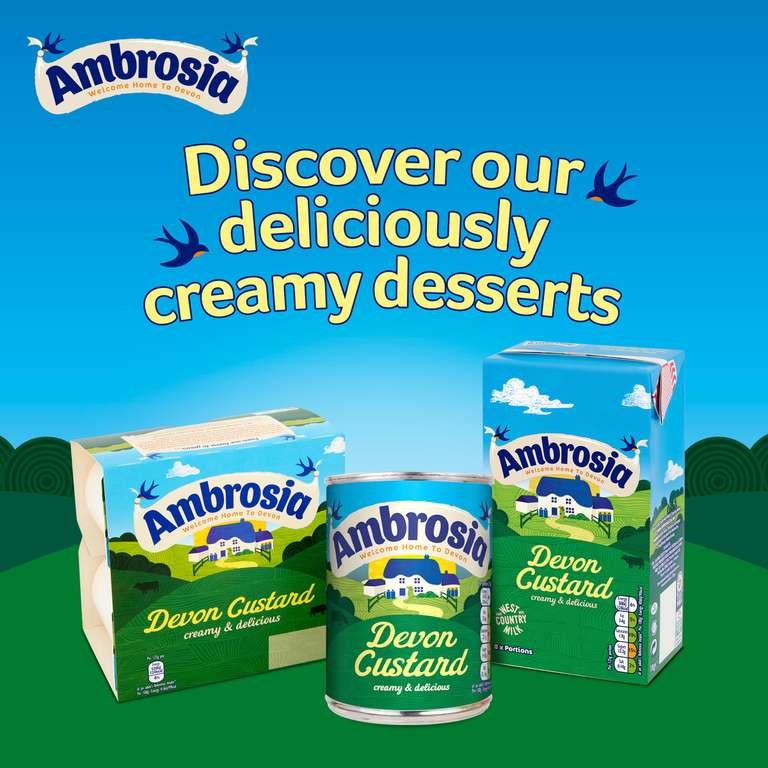 Ambrosia Ready-to-Eat Chocolate Custard 150g Pot £0.83 at Amazon ...