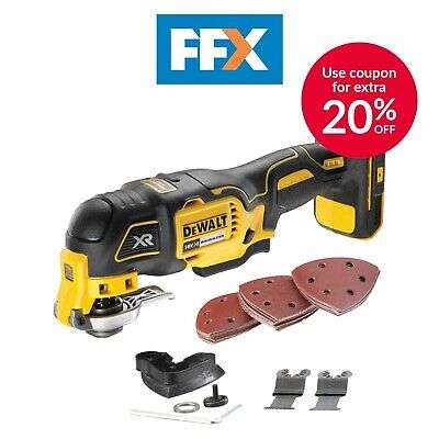DeWalt DCS355N 18v XR BL Oscillating Multi Tool With Accessories (Bare Unit) £74.29 with code @ folkestonefixings / eBay