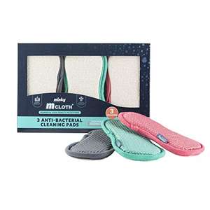 Minky TT78790300 M Cloth Anti-Bacterial Cleaning Pad 3 Pack - Grey, Pink, Green £4.67 @ Amazon