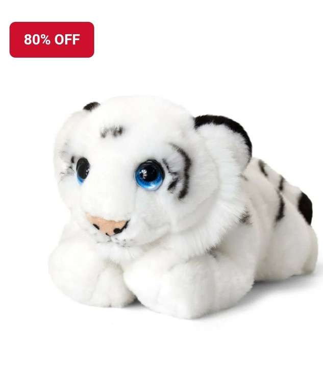 Keel Toys White cuddly plush signature Tiger 25cm, £2.99 for local collection
