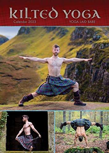 Kilted Yoga A3 Calendar 2023 - £2.74 at Amazon
