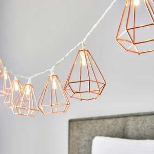 10 Light Copper String Lights - £3 Free Click & Collect in Selected Stores @ Dunelm