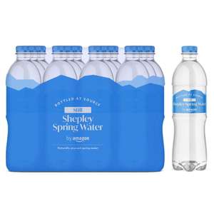 by Amazon Still Spring Water, 500ml, Pack of 12 @ Amazon Fresh (min order £15)