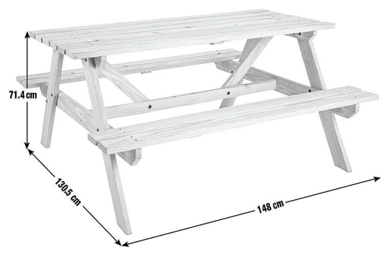 4 Seater Wooden Picnic Table now £55 plus Free Click and Collect from Argos