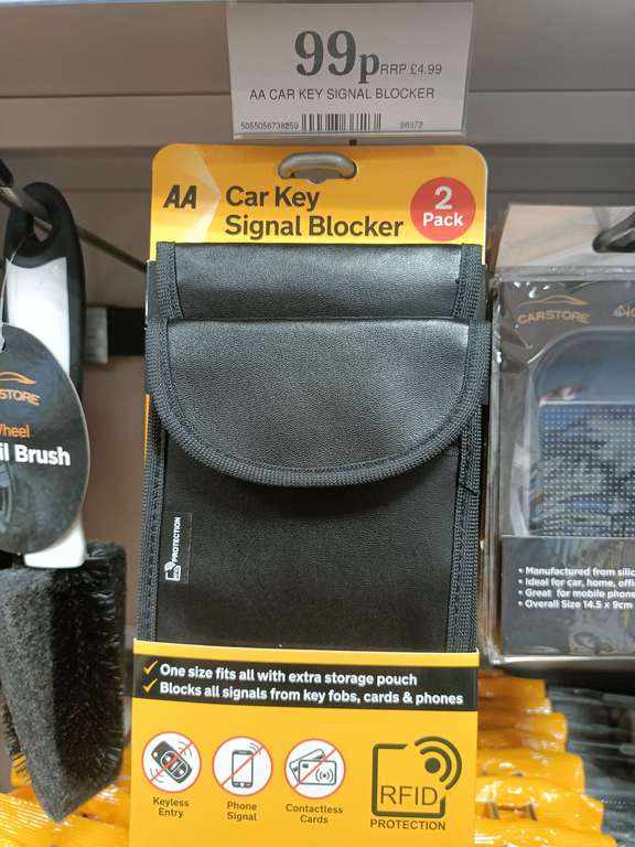 AA, car key signal blocker 2 pack 99p Home Bargains Craigavon