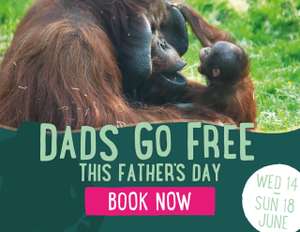 Fathers Day Attractions - Dads Go Free (With one ticket purchase) / Discounted Megathread - Twycross Zoo and Many Other Zoo and Theme Parks